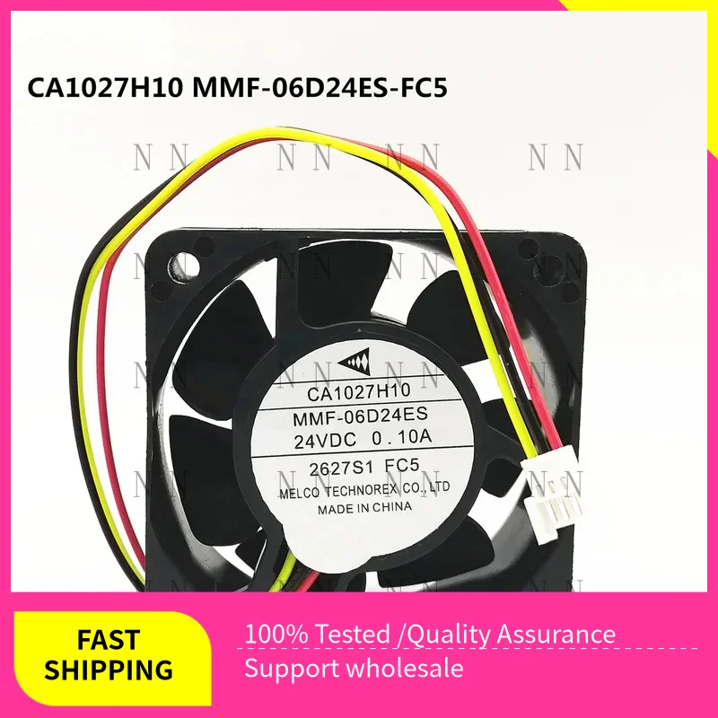 

GGT FOR Mitsubishi inverter cooling fan CA1027H10 MMF-06D24ES-FC5 DC24V 0.10A 6025