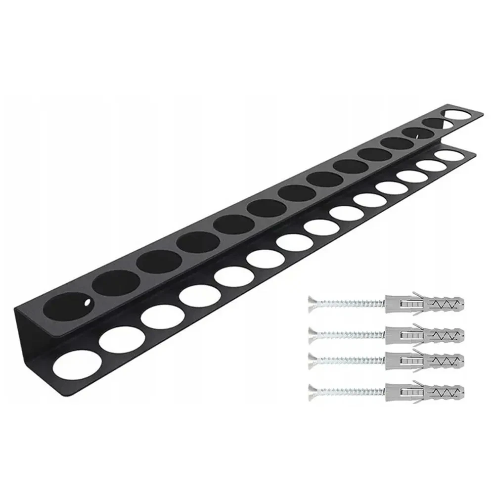 Heavy-Duty Wall-Mounted Tool Organizer - Metal Screwdriver Holder for Garage, Kitchen & Bathroom Storage