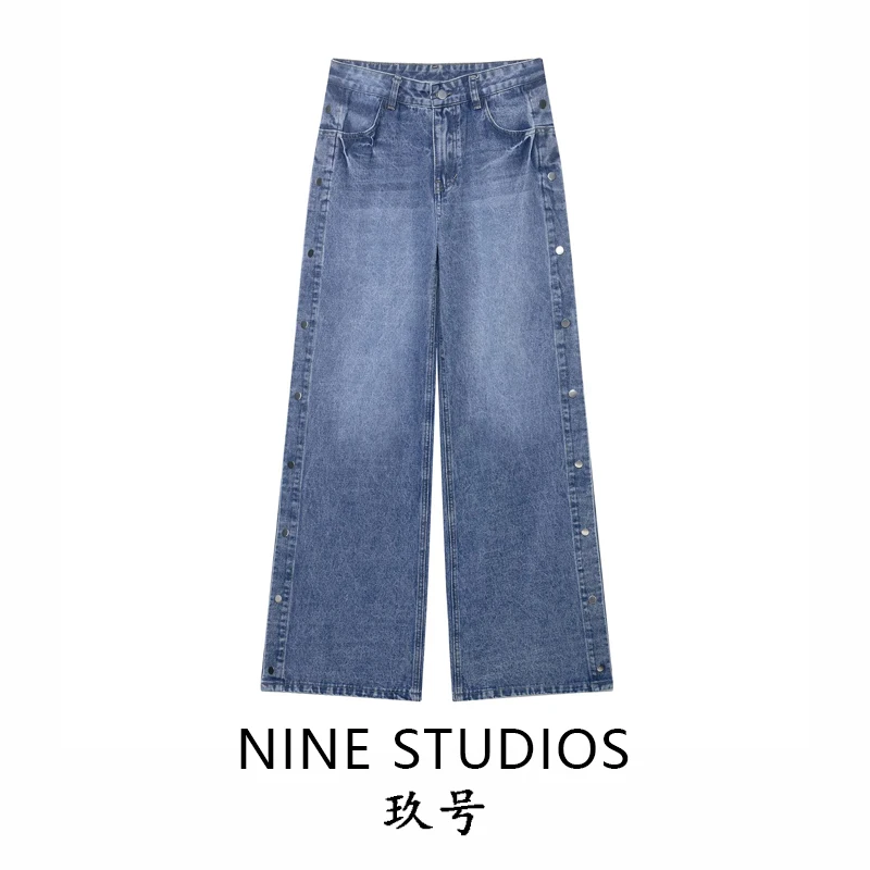 

High Waist Straight Leg Jeans Casual Loose Fit Zipper Closure Versatile Women's Denim Pants Autumn Cotton Stretch