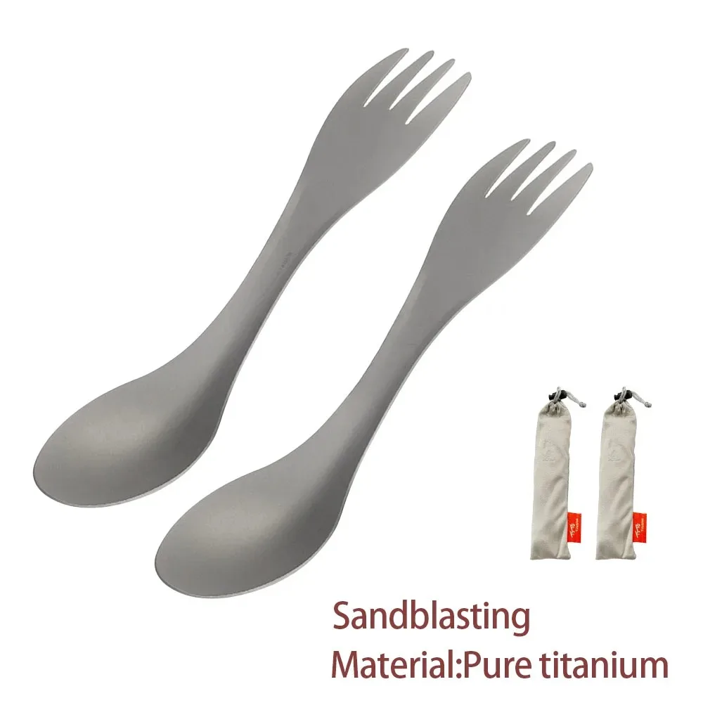 Eco-Friendly Titanium Spork: The Perfect Lightweight Outdoor Companion for Only .11