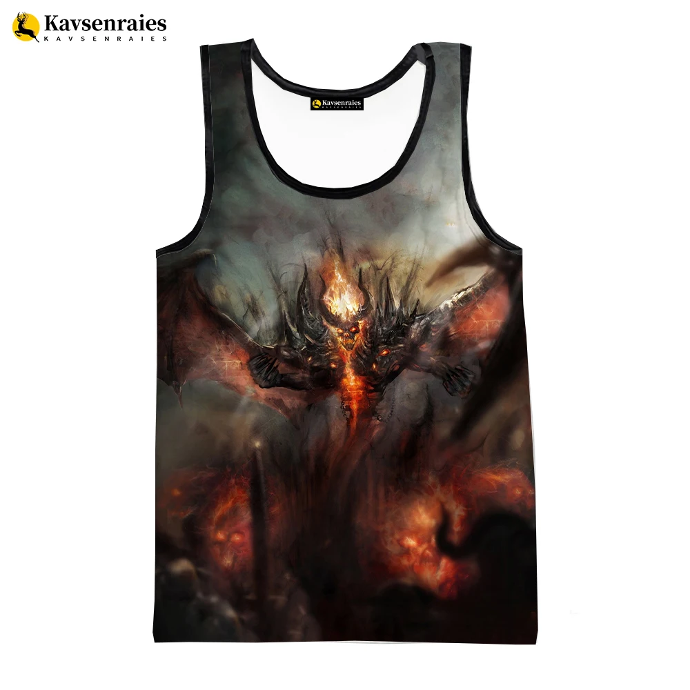 Dota 2 3D Printed Tank Tops 2023 Newest Fashion Men Summer Vest Women Casual Dota 2 Sleeveless T-shirt Hip Hop Oversized Tops