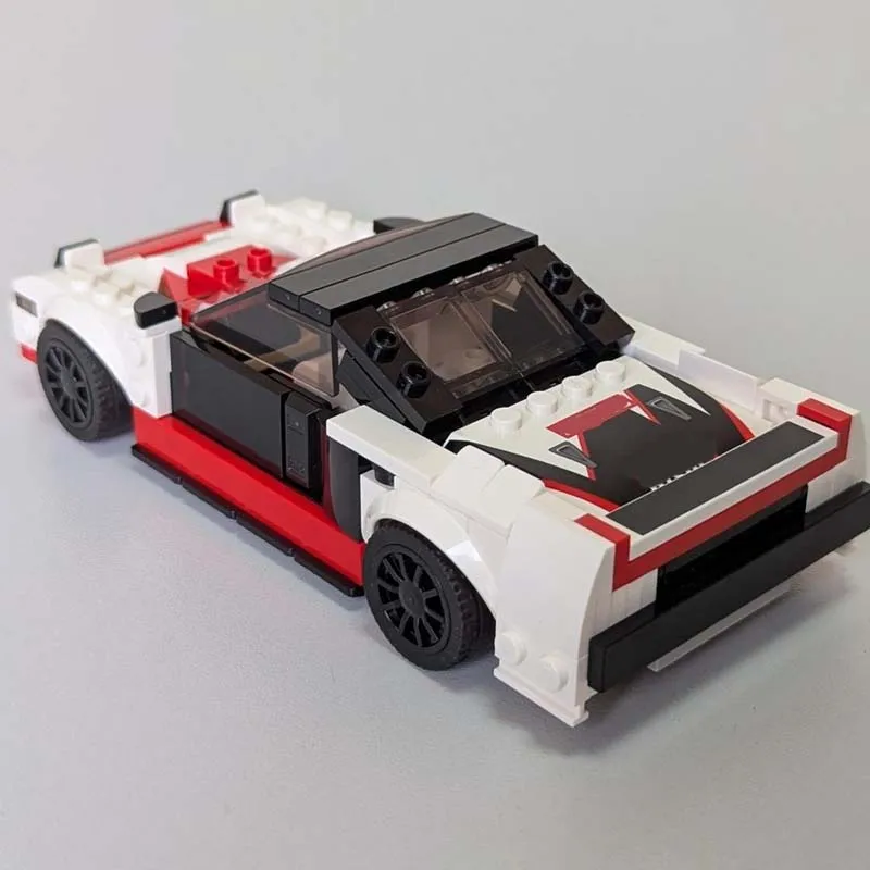 232 قطعة من مكعبات البناء القابلة للتخصيص طراز 76896 NSX MOC لسيارة سباق فائقة السرعة، تصميم نموذج شعبي بسيط، لعبة DIY، هدية عيد ميلاد