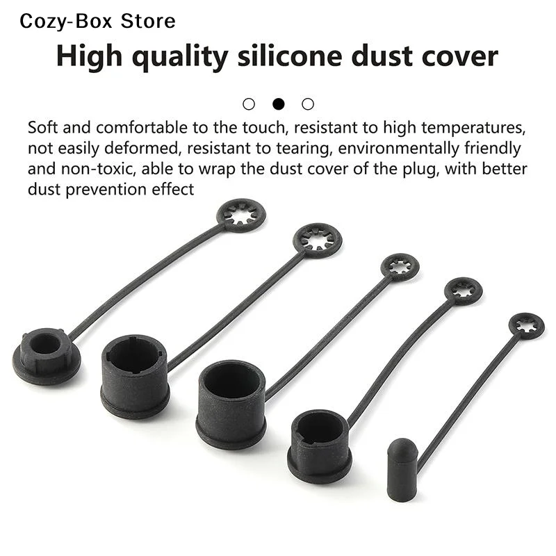 [ZY]2Pcs Silicone Dust Cover For Audio Power Network Plugs XLR 6.35mm Speaker Connector Waterproof Protective Cap[ZY]