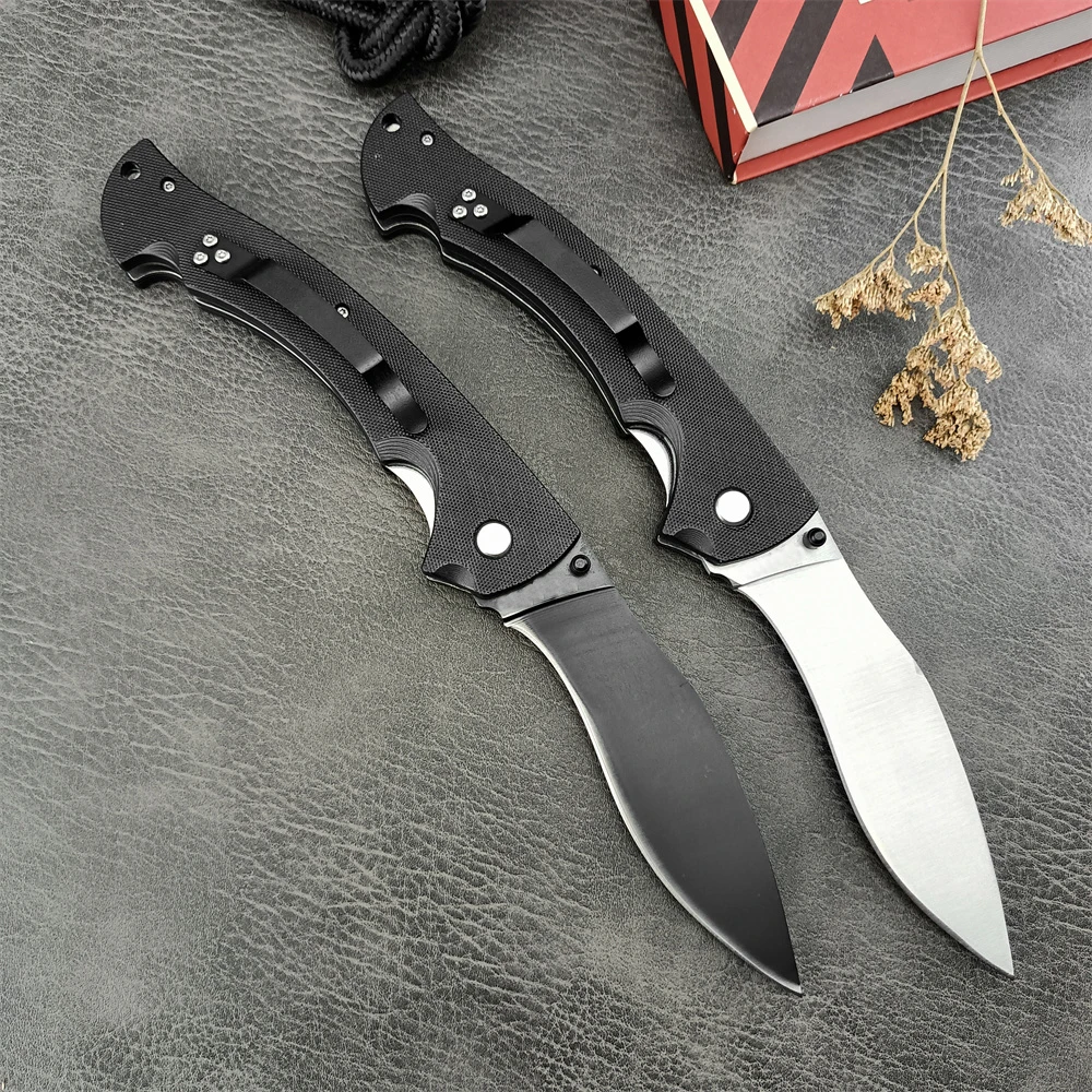 Outdoor Folding Knife High-Hardness 440C Steel Nylon Fiber Handle Tactical Camping Tool Rescue Self-Defense Military Knife