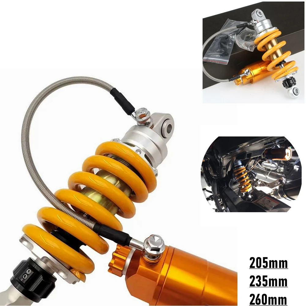 Motorcycle Modify 205mm 235mm 260mm Nitrogen Damping Central Shock Absorber Rear Suspension For Honda MXS125 M3 Monkey Z125 Pro