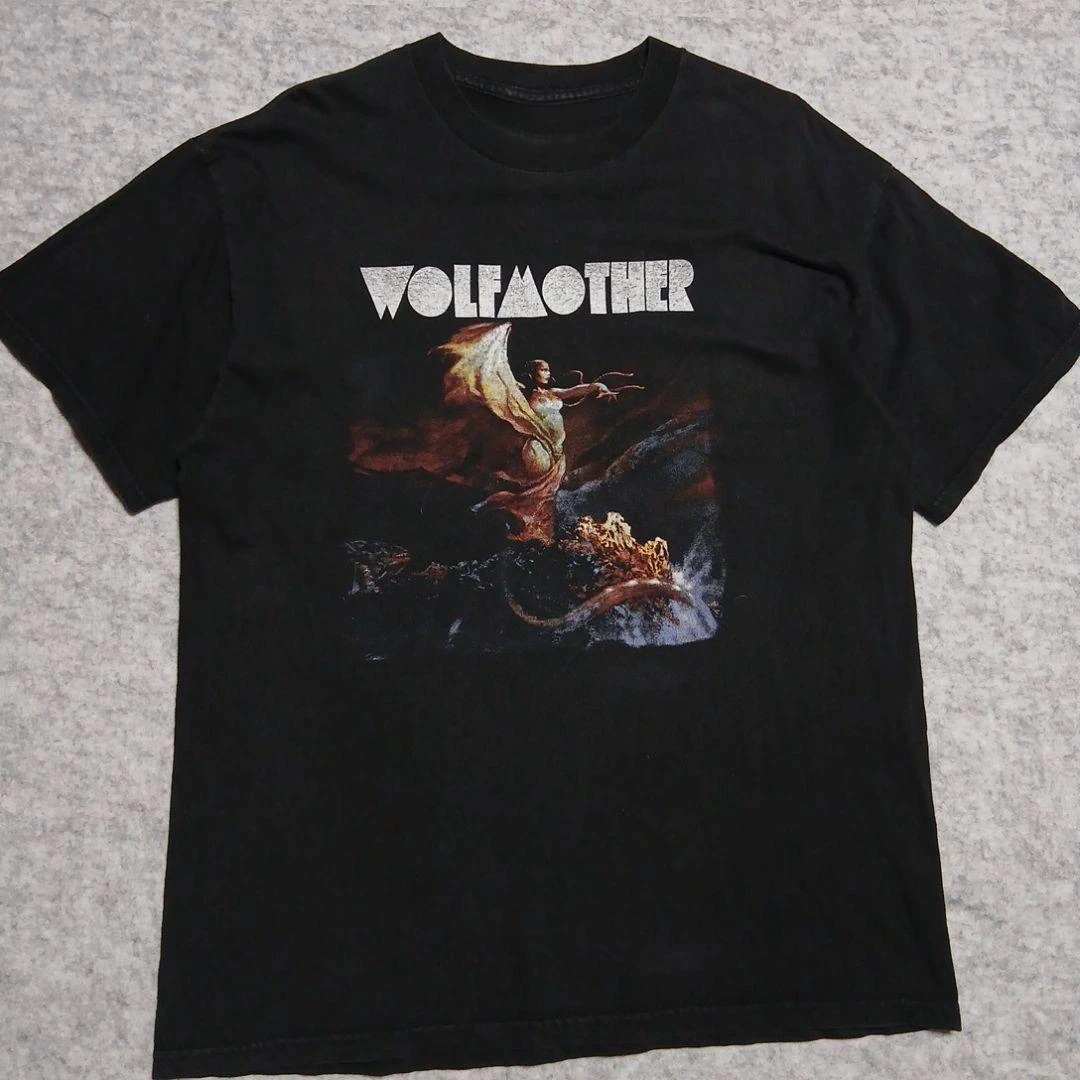 Wolfmother Self Titled LP Album Cover Band T-Shirt Cotton Graphic Tee Men Women Summer Streetwear