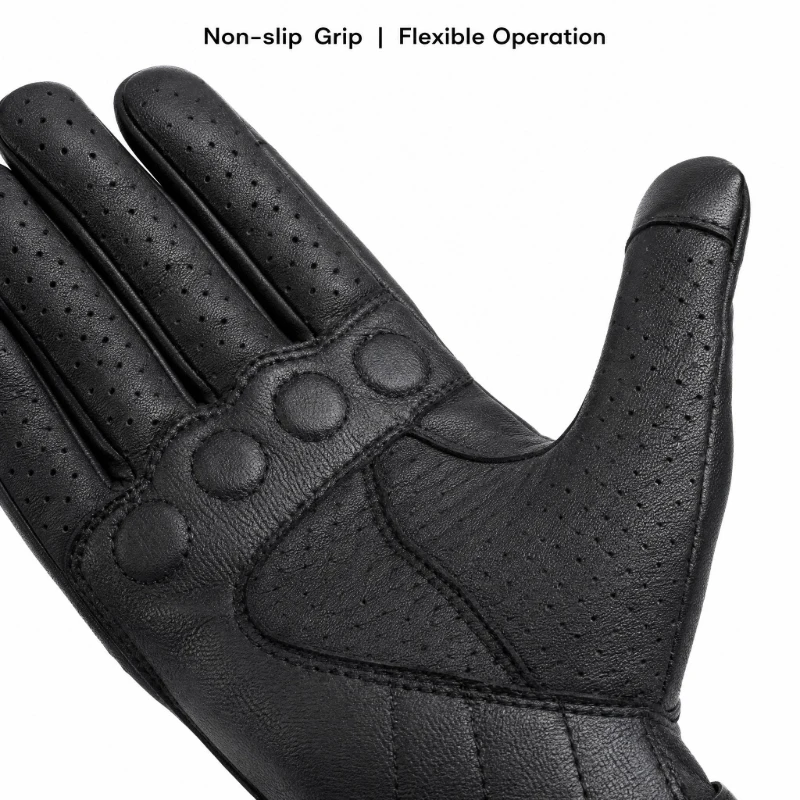 Retro Motorcycle Gloves Men Women Winter Windproof Warm Anti-Slip Anti-Fall Full Finger Riding Gloves For Motorbike Electric Bik