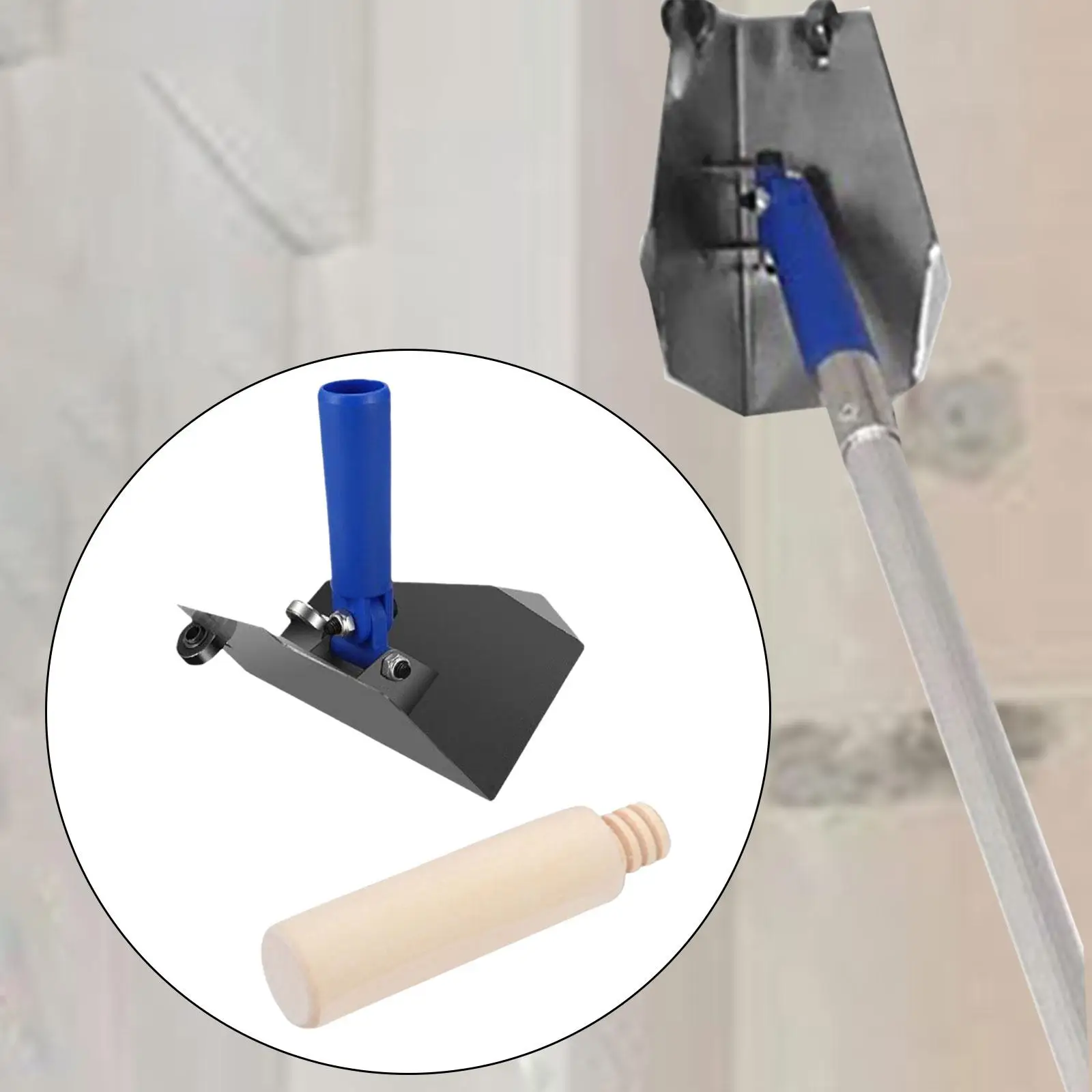 Stainless Steel Internal Corner Trowel Right Angle Plaster Comnfortable Grip Handle, Drywall Corner Tool, Wall Repair Shaping