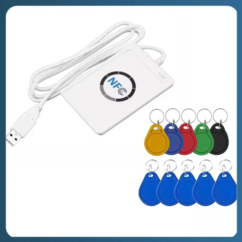 

Y22A-ACR122U RFID IC Smart Card Reader Duplicator +5XUID/CUID Keychain Writer Copier Writable Clone 13.56Mhz ID IC Card Copier