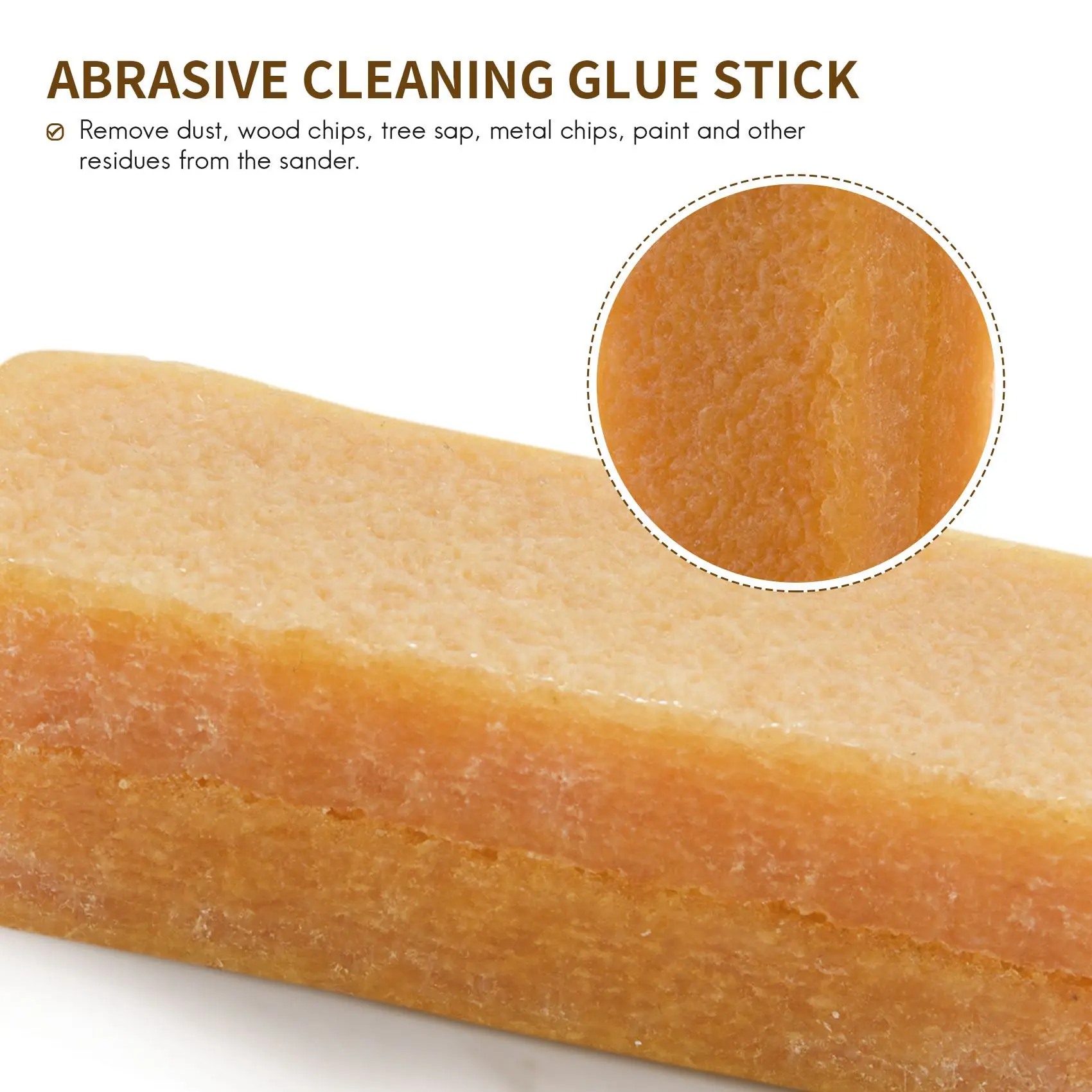 ABZS Abrasive Cleaning Stick Sanding Belt Band Drum Cleaner Sandpaper Cleaning Eraser For Belt Disc Sander Tool 35X35x105mm