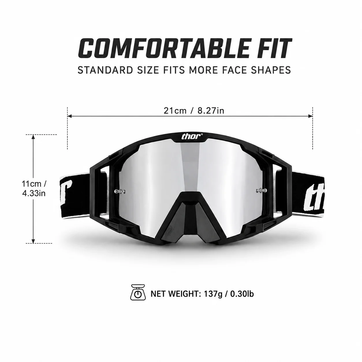 Outdoor Motorcycle Goggles Cycling MX ATV Dirt Bike Racing Glasses Off‑Road Motocross Riding Eyewear for Sports