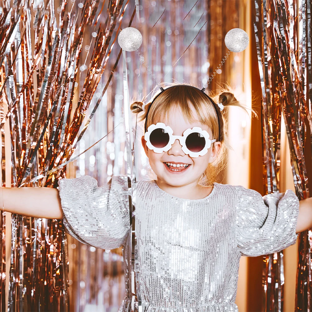 

5Pcs Glitter Ball Headband Martian Antenna Space Costume Accessories Party Headband for Women Kids Costume Accessories