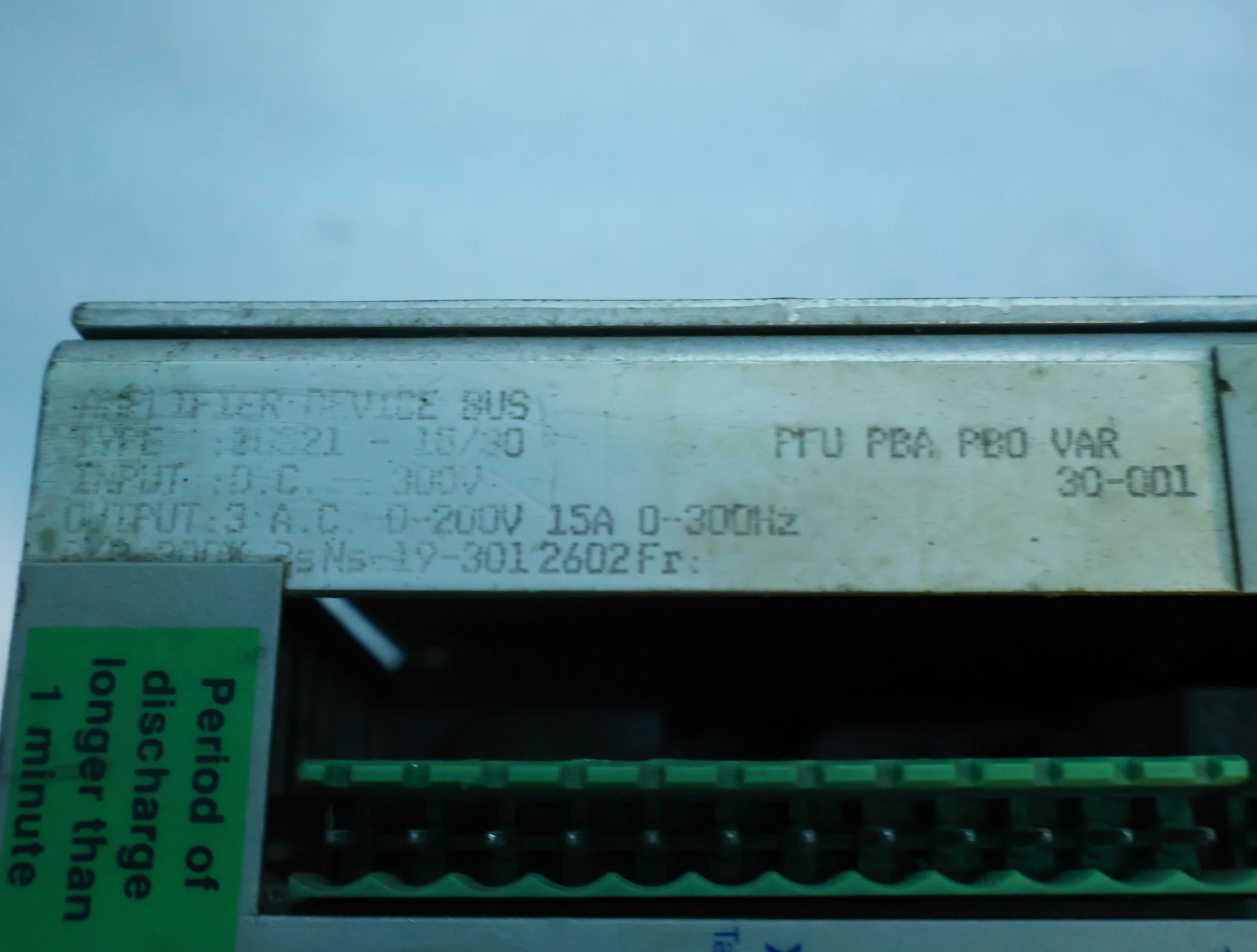 BUS21-15/30-30-001 For FAGOR BUS21-15/30-30-001 Servo controller Used