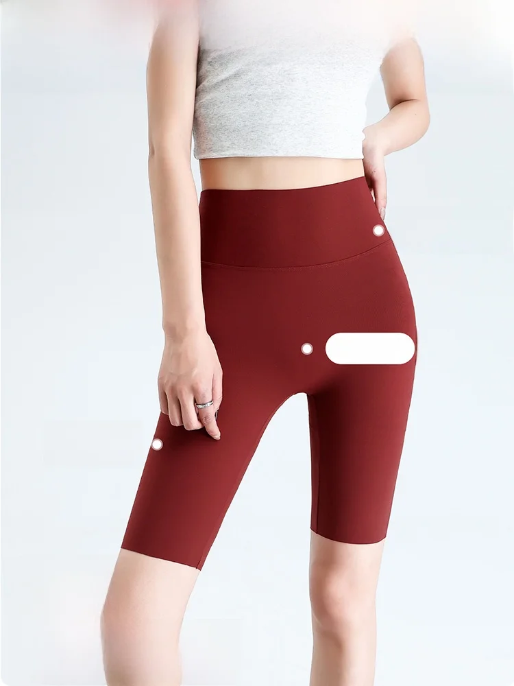 Pantaloni sportivi da ciclismo per yoga fitn a vita alta Pantaloni da donna in pelle di arca Leggings casual elasticizzati traspiranti