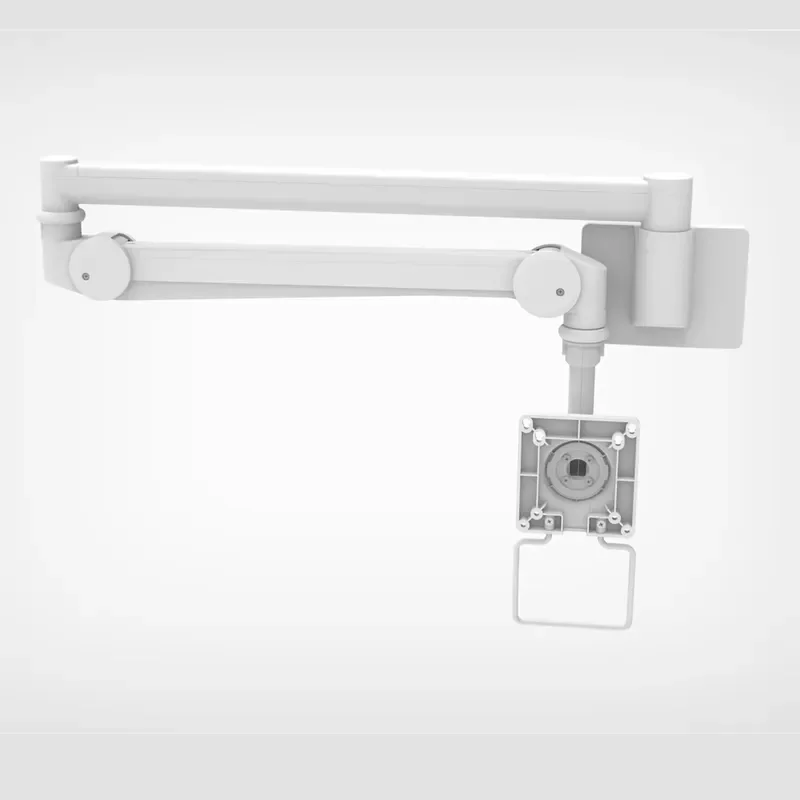 Universal Monitor Arm Wall Mount Bracket Full Motion Swivel Tilt for 13 to 27 Inch LCD LED Screen Heavy Duty Steel Support