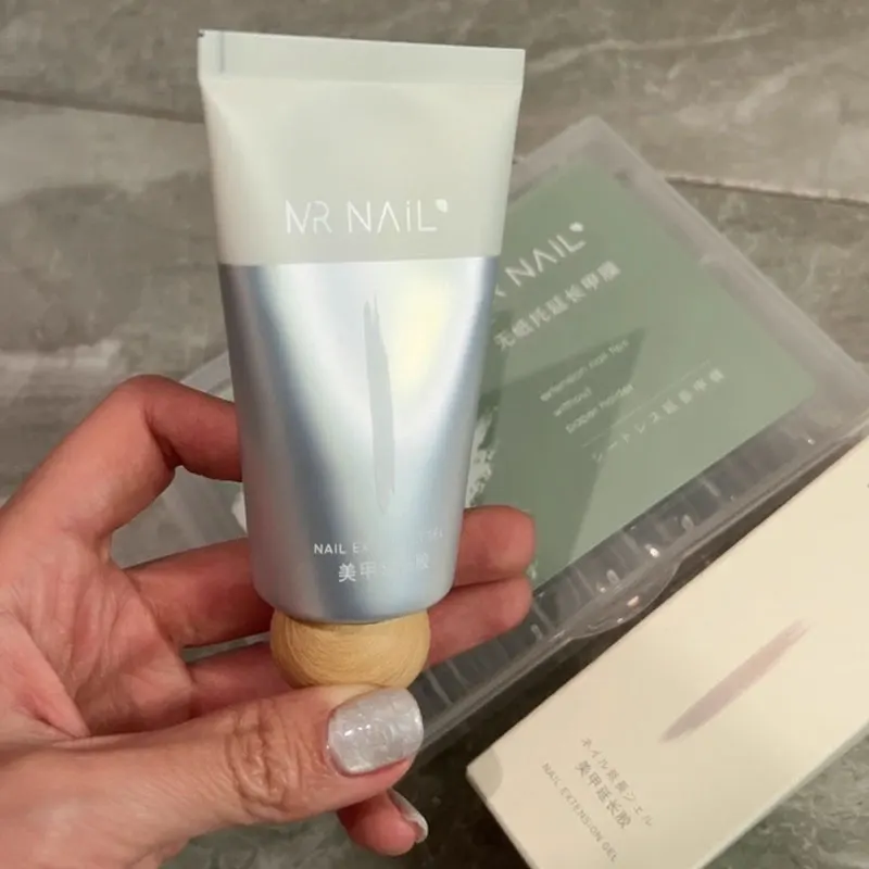 جل تمديد شفاف للغاية من MR Nail، وصلة أظافر سريعة غير مؤلمة، قالب أظافر جل كريستالي للعلاج بالضوء بدون ورق