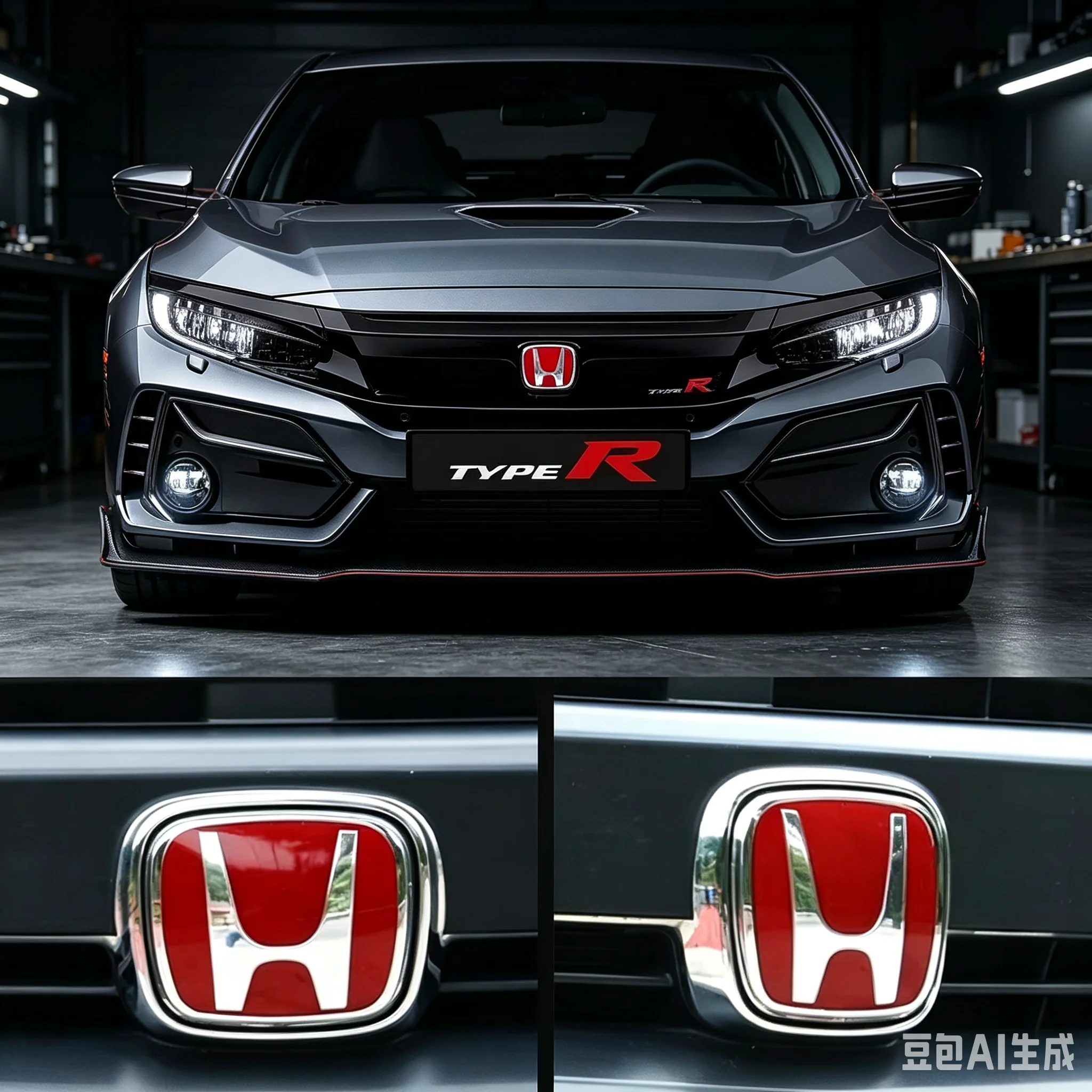 For Honda Fit GK5 HRV Vezel Accord Civic Cars Emblem Car Logo Badge Front Grille Trunk Steering Wheel Decoration Accessories