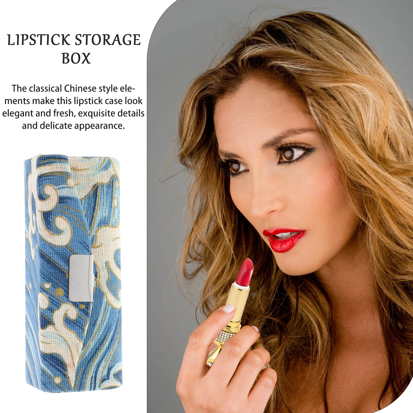 

Lipstick Holder Upgrade Single Case Mirror Durable Travel Makeup ganizer Storage Bag for Purse Classical Style