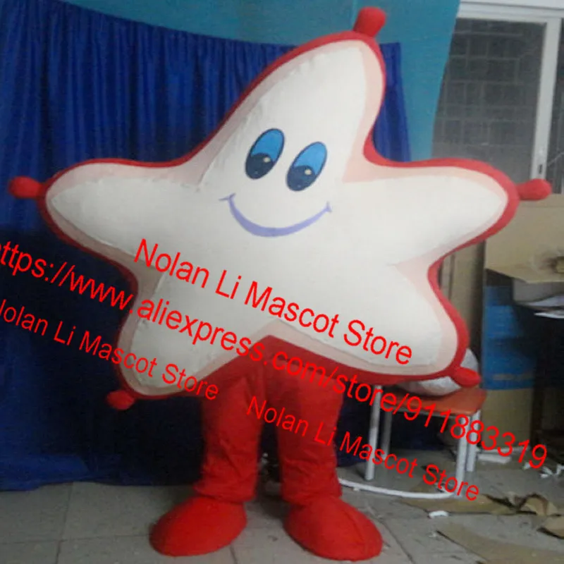 

High Quality 6 Starfish Pentagram Mascot Costumes Cartoon Set Role-Playing Adult Birthday Party Makeup Ball Holiday Gifts 984