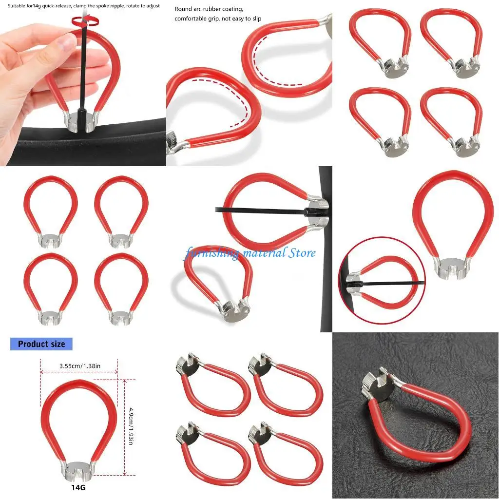 

Y5GD Professional Spoke Wrench For Bicycles Maintenance Heat Treated Carbon Steel Cycling Bike Rims Correction