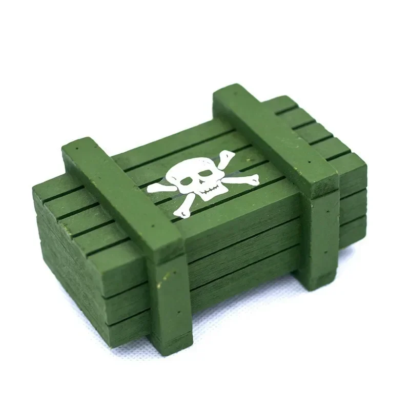 Simulation de décoration de voiture modèle 1/10, boîte à munitions, poupée soldat