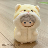 Love and Deepspace 10CM Doll Clothes Decoration Sylus Rafayel Zayne Xavier Cute Animal Onesie Cotton Doll Costume Accessories