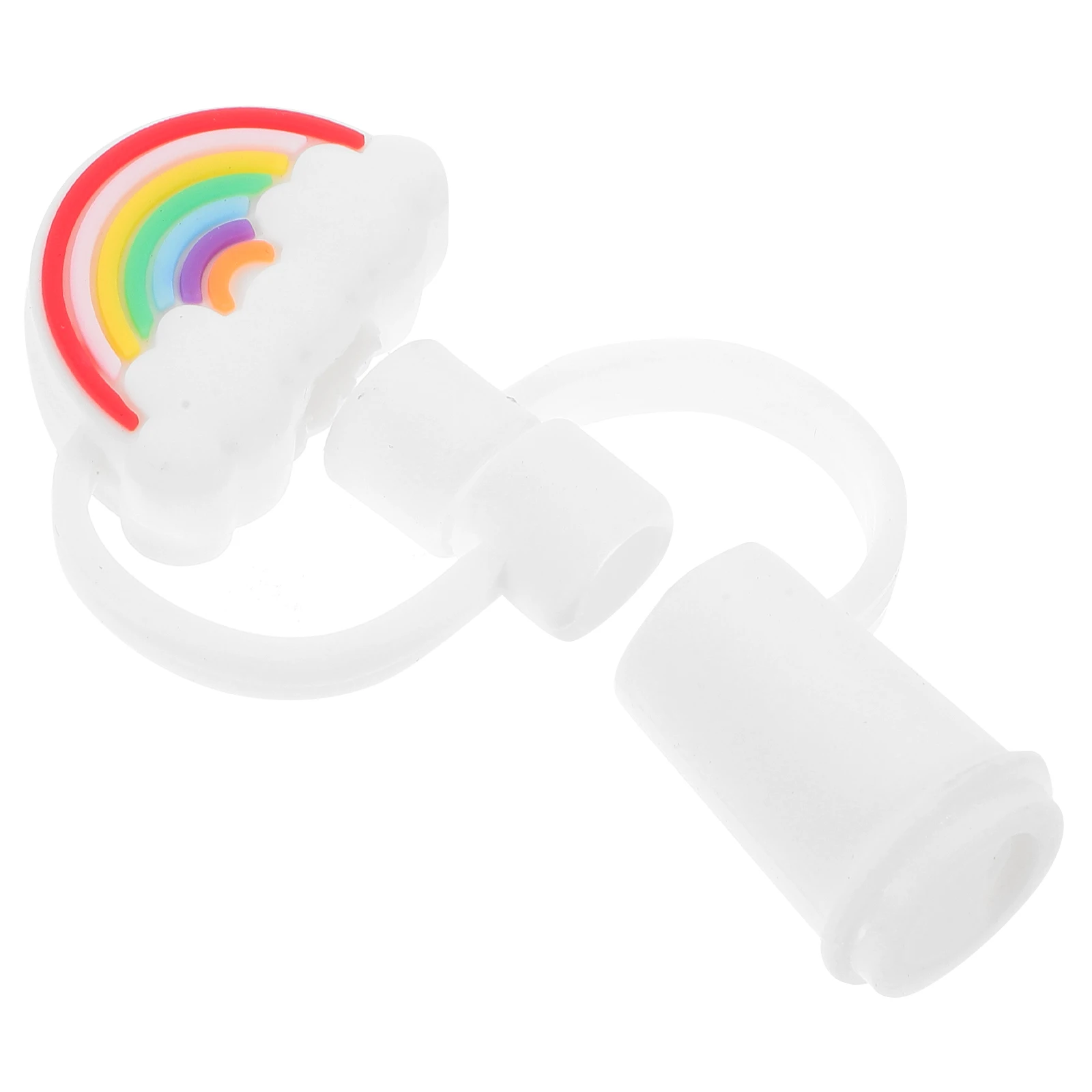 

2 Pcs Straw Dust Cap Drinking Caps Reusable Protectors Silicone Covers Cute Plug For Straw Safe Kitchen Bar Accessories