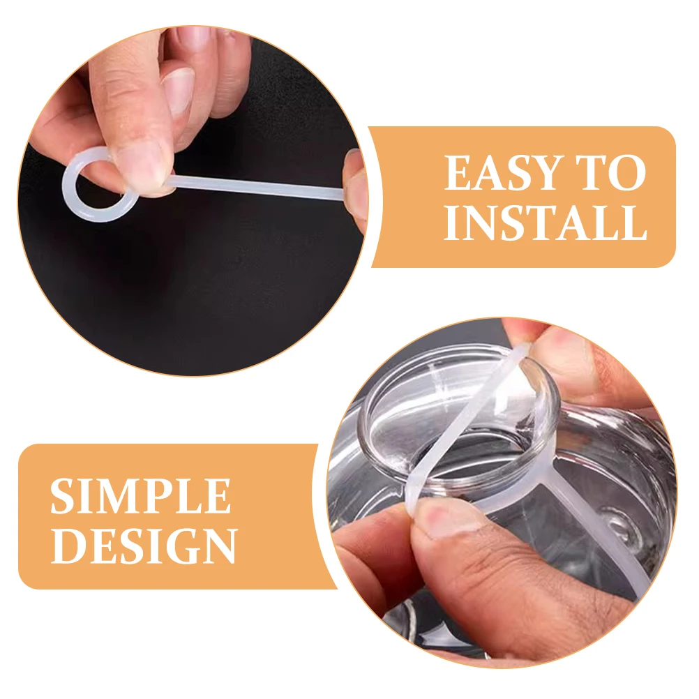 

Tea Pots Lid Rope Silicone Heat Resistant Kettle H Protective Wear Resistant Grip Breaking Prevent Supply