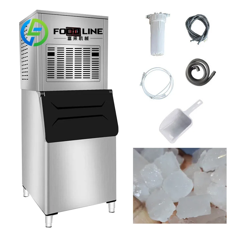Ice Maker 200kg 320kg 500kg Nugget Ice Crusher Block Making Machine Automatic Commercial Ice Machine for Business Price Electric