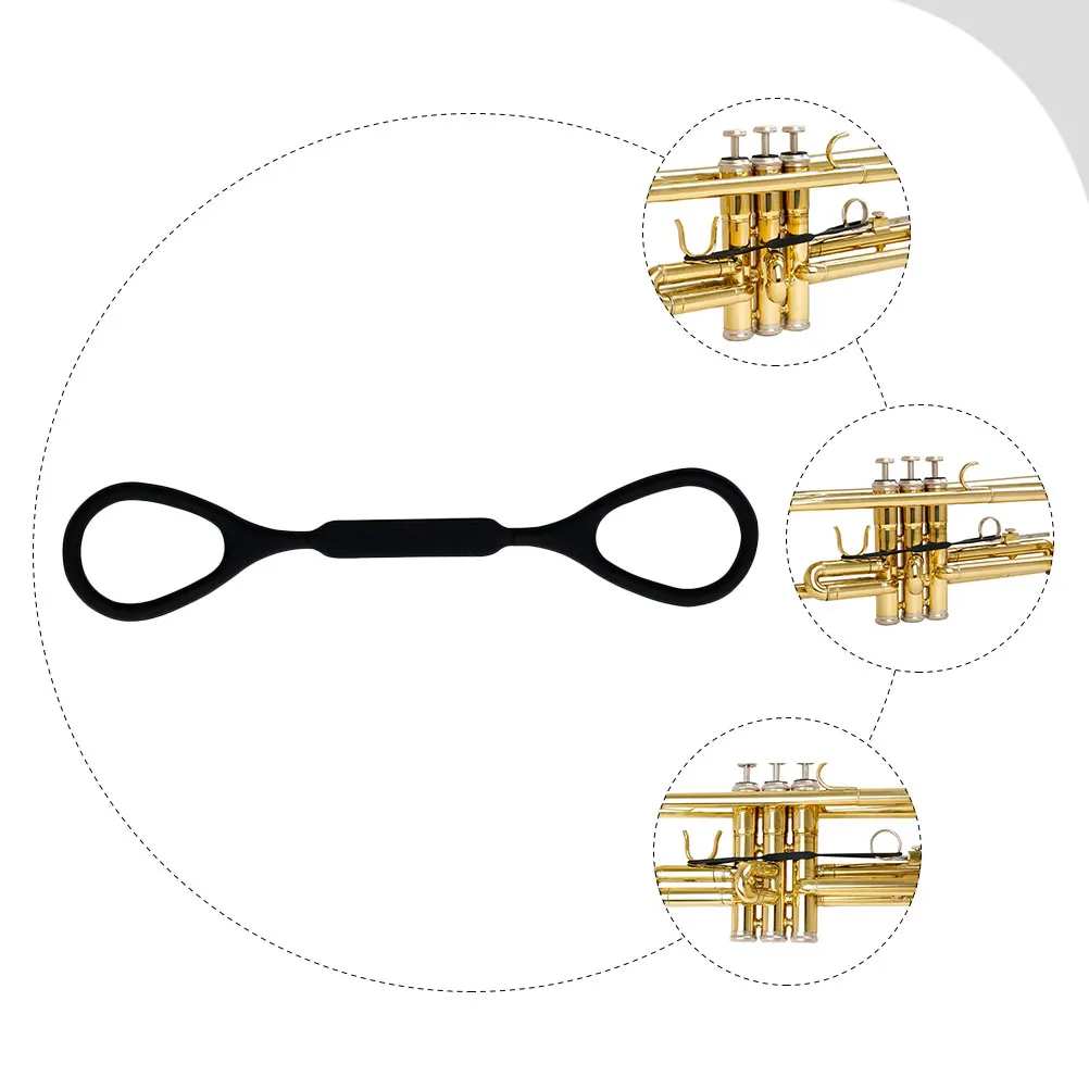 

Premium Silicone Trumpet Slide Stopper Ring Compact Lightweight Elastic Cord For Wind Instruments Trumpet Parts Black