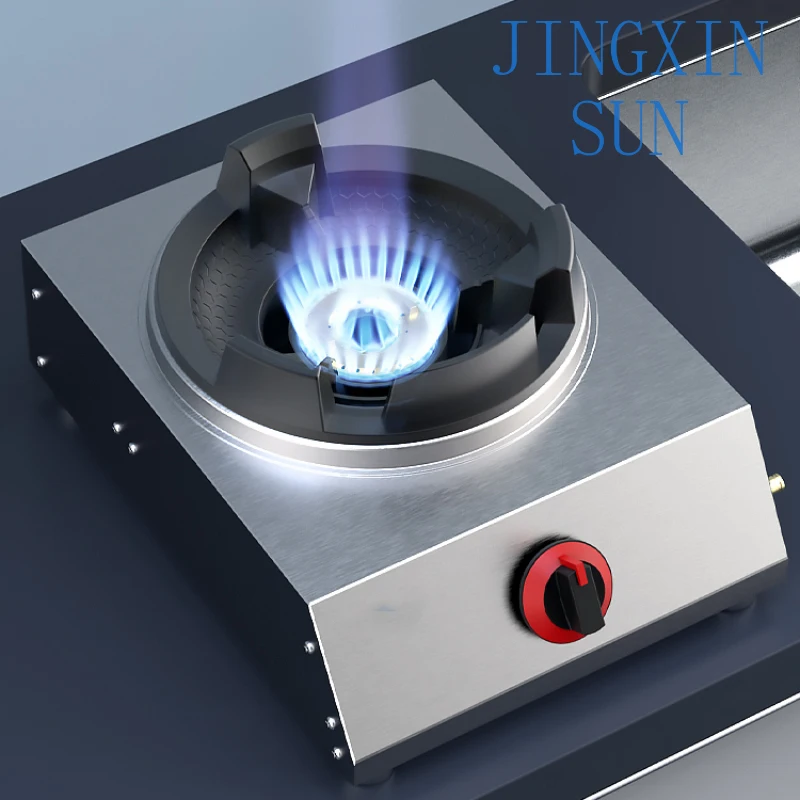 Shaped Single Household Liquefied Petroleum Gas  Pulse Electronic Ignition  Thickened Stainless Steel Gas