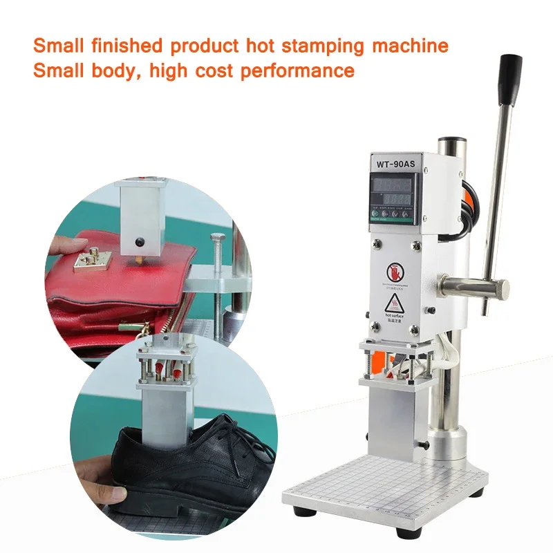 Small Manual Hot Stamping Machine Paper Box Leather Paper Hot Stamping Branding Machine Custom  Mold