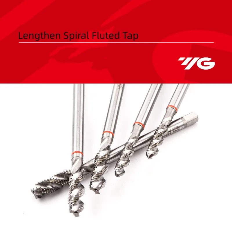 YG-grifo estriado en espiral para máquina, accesorio métrico de Corea del Sur, M3/M4/M5/M6/M8/M10/M12 X 100/150mm