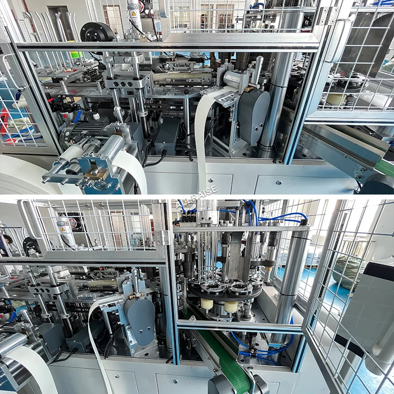 Máquina para fabricar vasos de papel de alta eficiencia completamente automática, máquina para fabricar vasos de papel