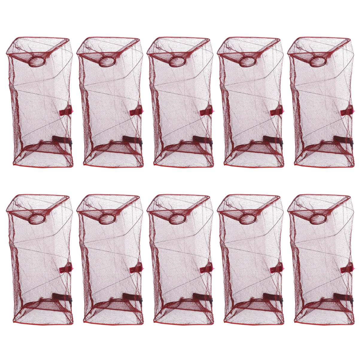 

Foldable Aquaculture Cage Fish Crab Shrimp Net Large Capacity Steel Frame Rectangle Mesh Suitable Use Double