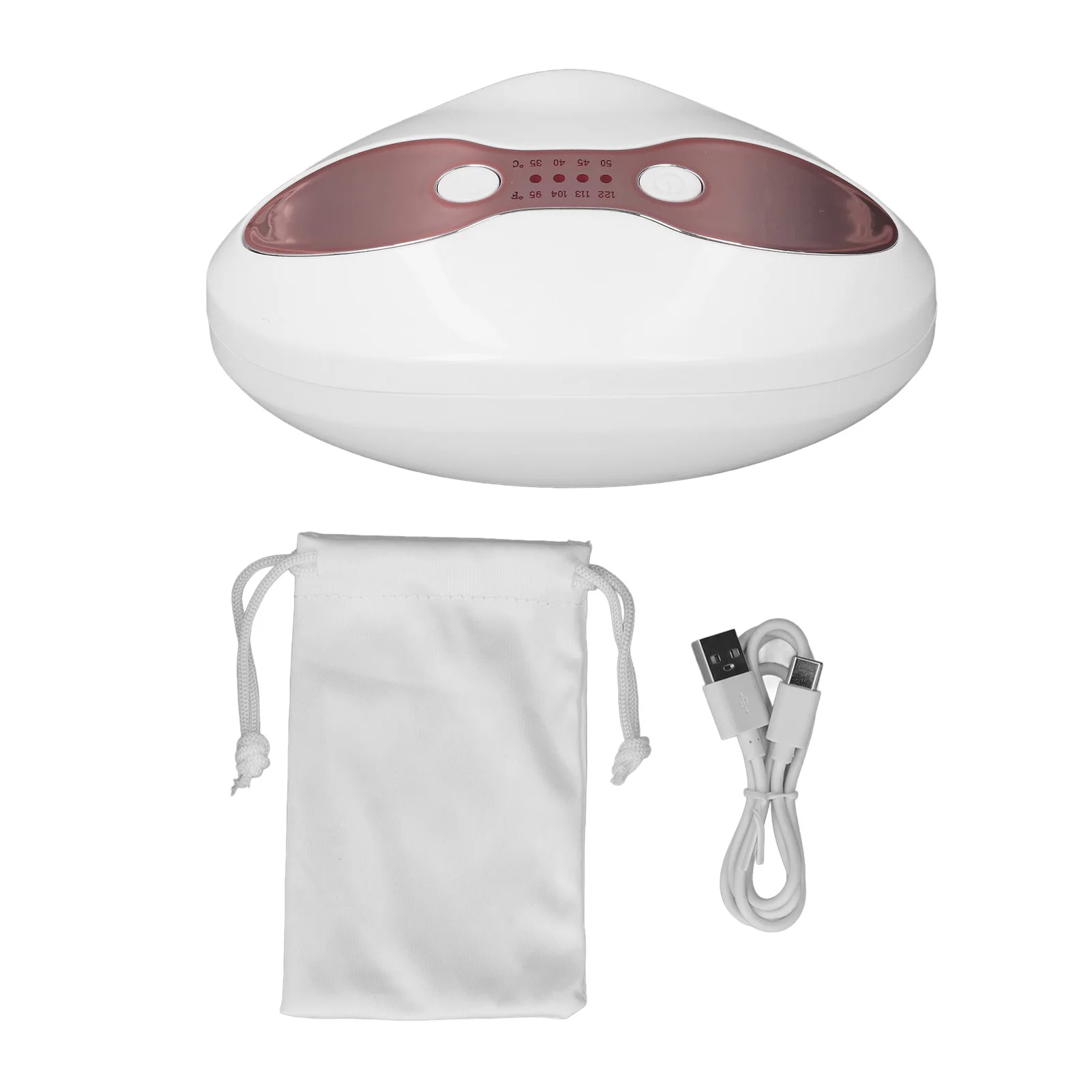 2 in 1 Red LED Light Lip Eye Care Tool Device 4 Heating Modes Wrinkle Removal Anti Aging Lip Plumping Device with Heating