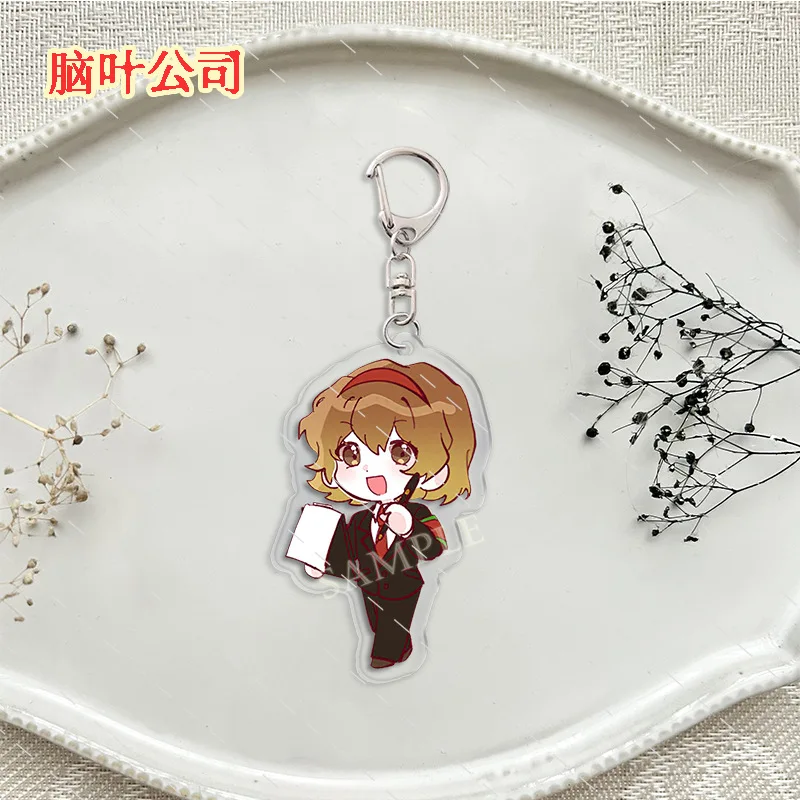 Lobotomy Corporation Anime KeyChain Game Men Key Chain for Women Monster Management Simulation Acrylic Keyring Pendant Gifts