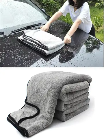 SEAMETAL Microfiber Car Wash Towel High Water Absorption Fast Drying Cloth Car Detailing Care Rags for Car Cleaning Accessories