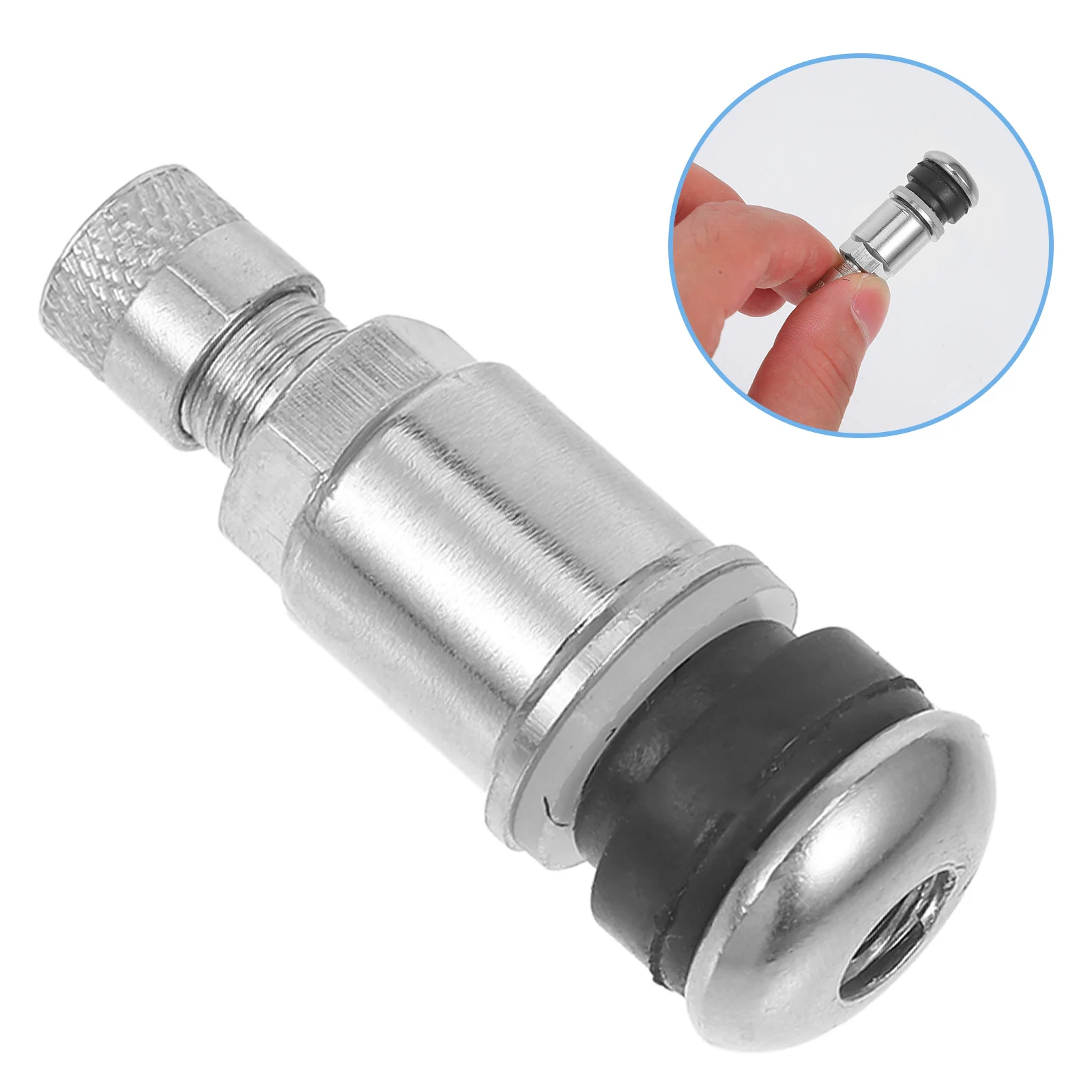 

12pcs Tire Stem Tubeless Car Vacuum Valve Replacement Steel Rubber Construction For Tpms Durable High Strength Stem Valve Part