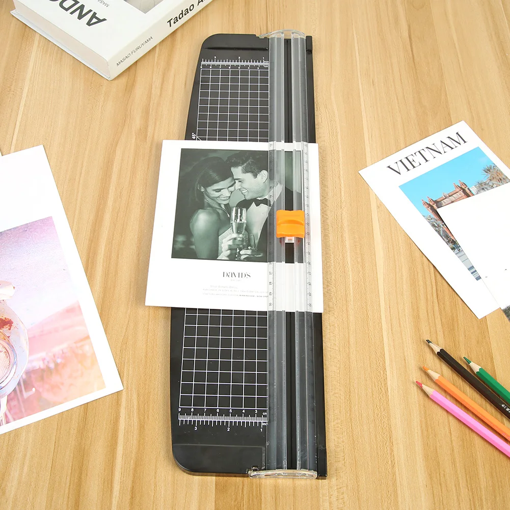 Portable Paper Cutter A3 Precise Plastic Base Stationery Knife Scrapbook Trimmer