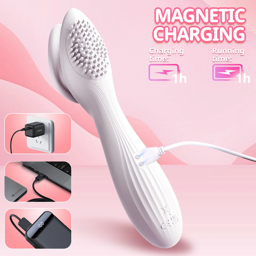 Powerful Oral Sucking Vibrator 2 in 1 Clitoris Nipple Stimualtion Vacuum Sucker Vaginal Orgasm Pleasure Adult Sex Toys for Women - Image 6