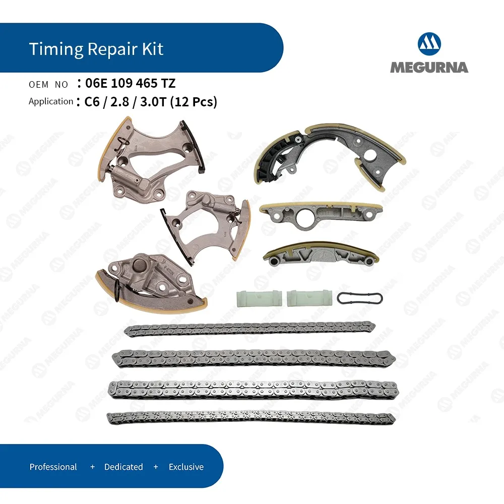ENGINE Timing Chain Rebuild Kit fit 2.8L 3.0T 3.2L For AUDI A4 B8,A5,S5,A6 C7,A7,A8 D4,Q5,Q7, VW Touareg CJT CHV CAL CTU CJW