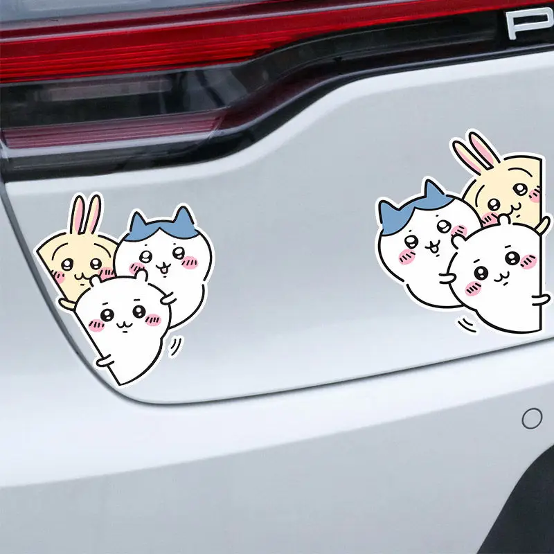 Chiikawa Car Reflective Stickers Bike Motorcycle Decorative Stickers Scratch Stickers Cute Car Decorative Accessories Gift