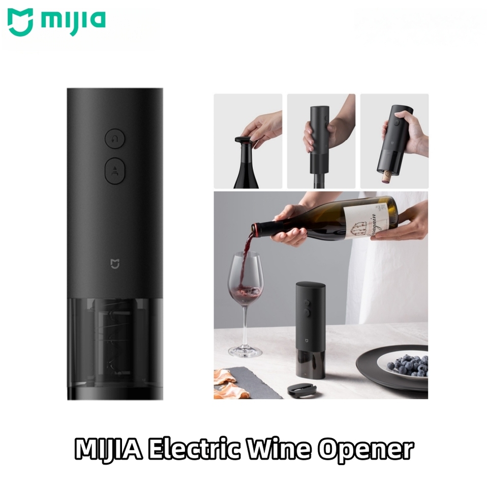  Mijia Electric Wine Opener 3-second electric bottle opener Lithium battery portable Non-slip handle Kitchen bar tools 