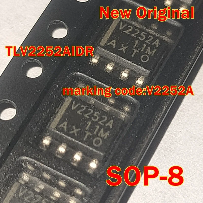 1pcs to 100pcs TLV2252AIDR TLV2252AID SOP-8 marking code:V2252A Low-power op-amp