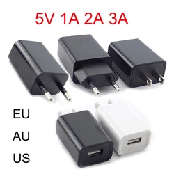 5v 1A 2A 3Aトラベルusbアダプタ電話充電器電源アダプタ壁のデスクトップ充電電源銀行、eu/米国/auプラグN11黒、白