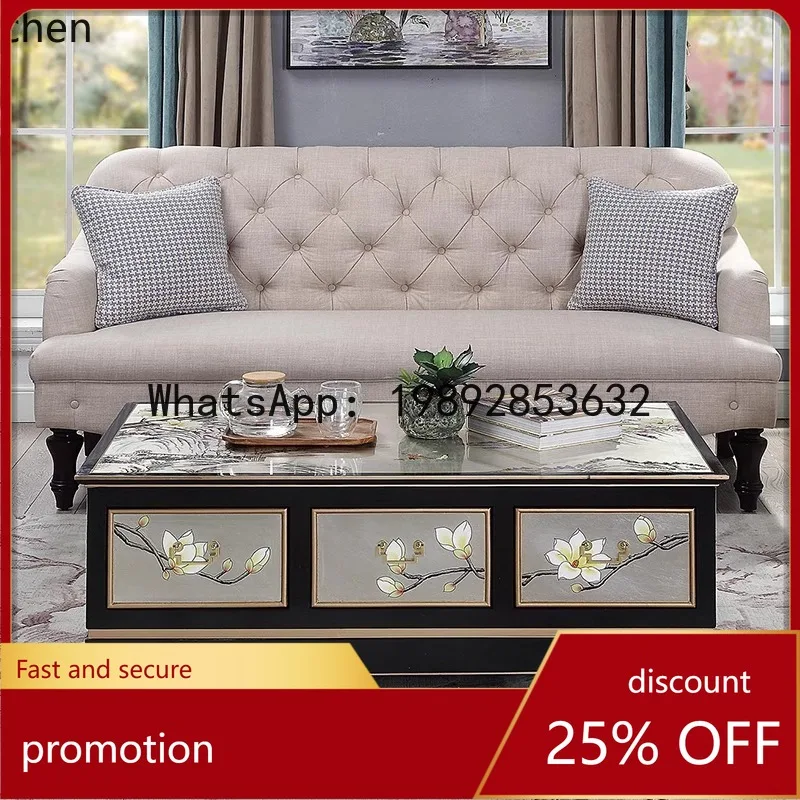 

Журнальный столик YFY: Простой, современный, для небольшой квартиры, прямоугольный, в стиле дзен, из массива дерева, с покрытием, в комплекте с тумбой под ТВ