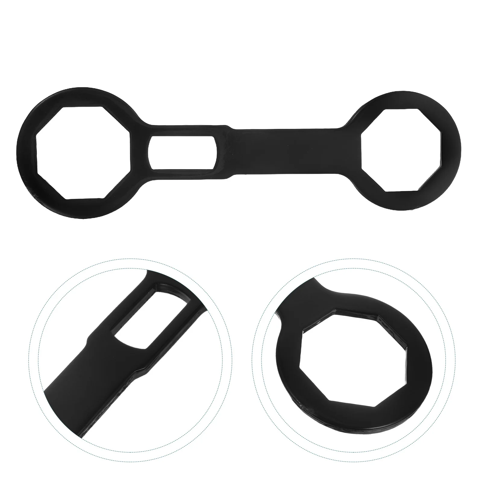 

46Mm/50Mm Motorcycle Shock Absorber Spanner Wrench Durable Steel Single Hole Design Vehicle Maintenance Tool Shock Preload