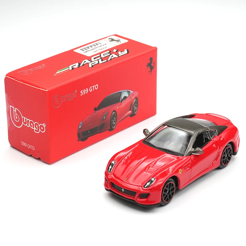 

Bburago 1:64 Ferrari 599 GTO красные литые модели автомобилей игрушки детский подарок