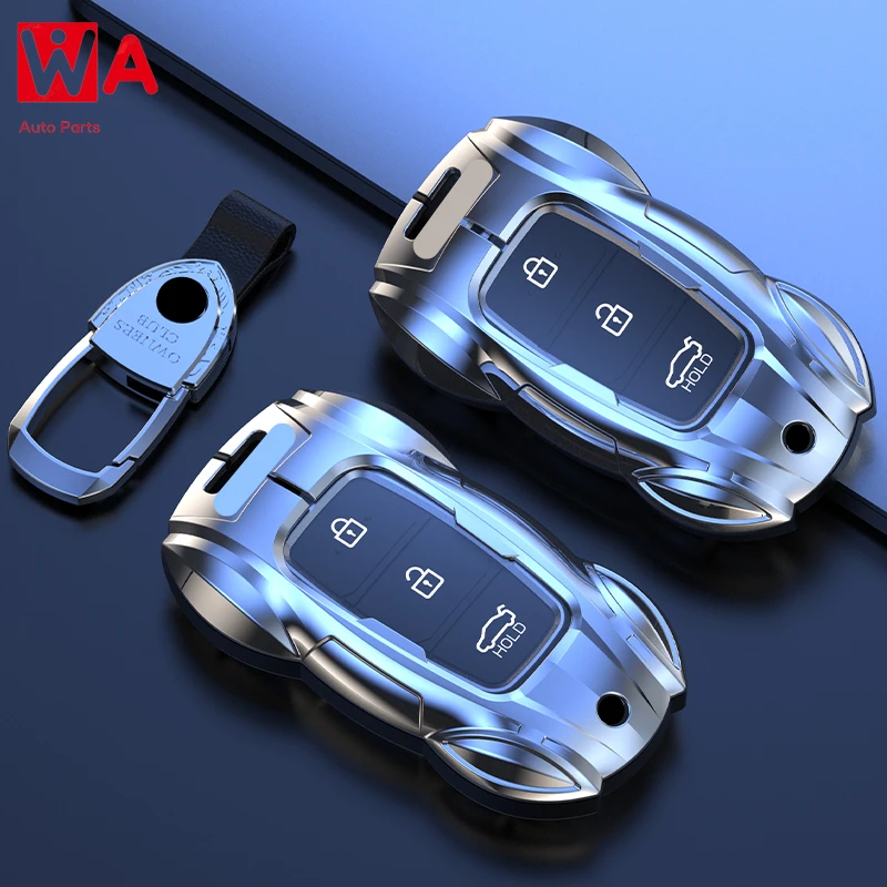 

Metal Car Remote Key Cover Case Holder Shell Fob For Hyundai New Elantra Veloster Sonata10 Santafe I30 IX25 Solaris Azera Kona